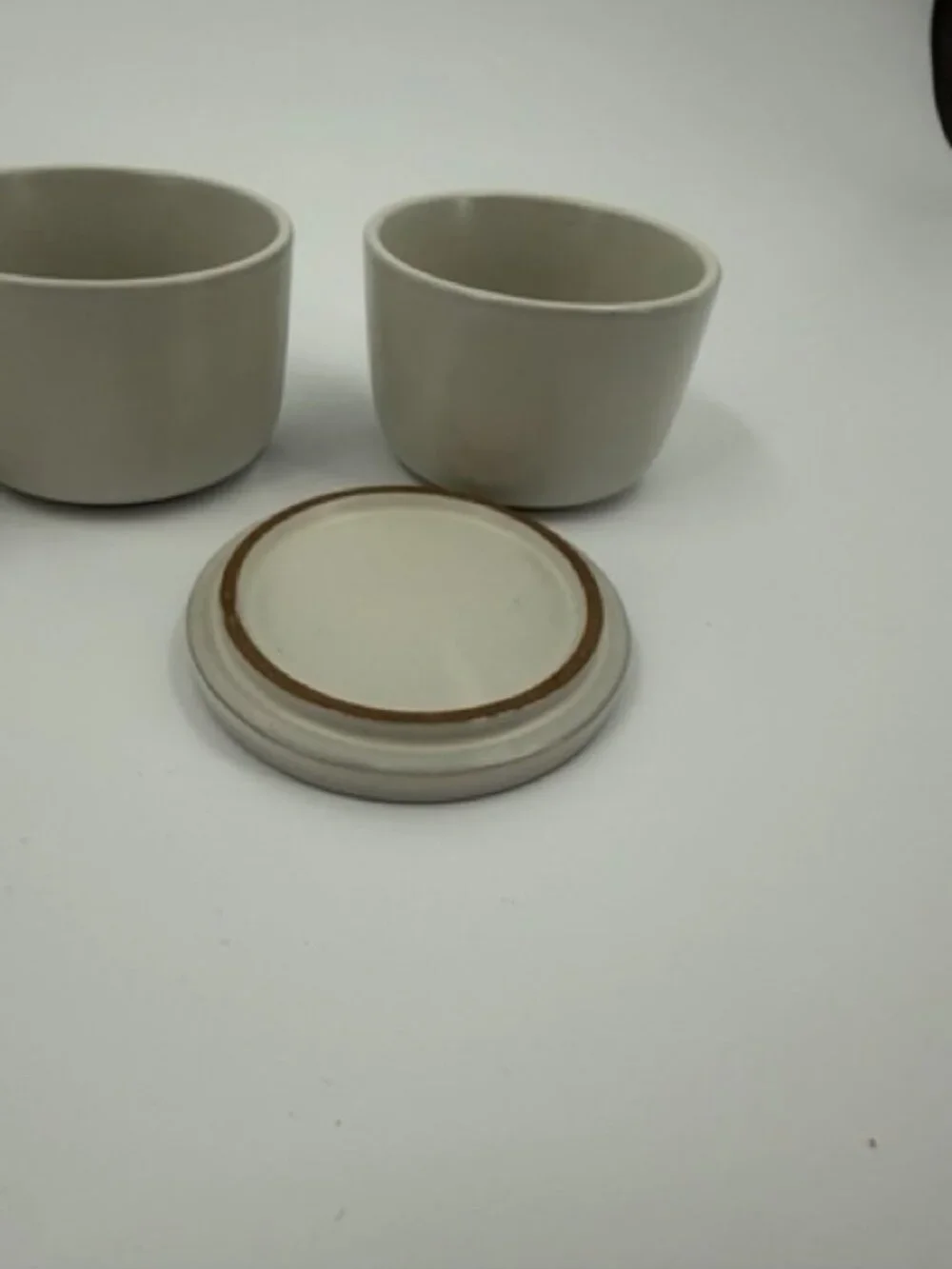 Hearth & Hand with Magnolia Cream Stoneware Salt & Pepper Cellars Set